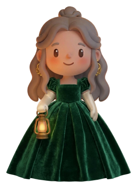 Nim, in the Lightbearer outfit